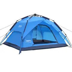 GENERICO - Carpa Camping Autoarmable 2-4 Personas 2en1 Doble Capa