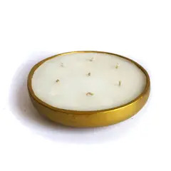 EGG PRODUCTOS DE PAZ - Vela en Vasija de Cerámica Dorada