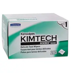 STAND - Caja 286 Paños especiales limpieza Kimtech tarea delicada fibra óptica