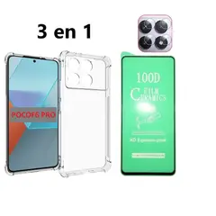 GENERICO - Estuche para Poco F6 Pro + Vidrio Cerámico + Vidrio Cámara