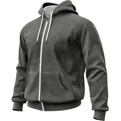 SEVEN ONE - Hoodie Buzo con cremallera Algodon Perchado 280Gr - Hombre