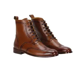 LA CHAQUETERIA - Botas en Cuero Rushbell Honey