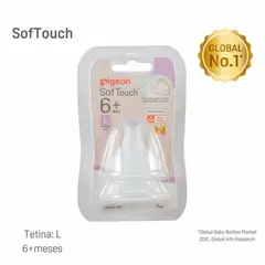 PIGEON - Tetina Softouch Talla L 6 meses