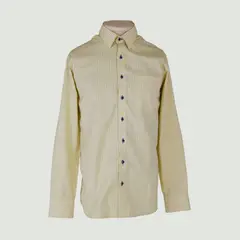 L Y H - Camisa Para Hombre Manga Larga Amarillo Marca L&H