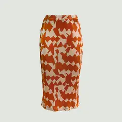 L Y H - Falda Para Mujer Beige Marca L&H