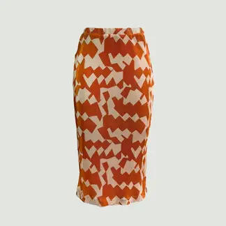 L Y H - Falda Para Mujer Beige Marca L&H