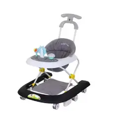 KIDSHOP - Caminador Andadera Bebes Musical Luces Tapete Gris 944c