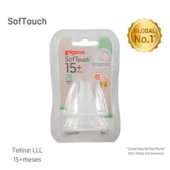 PIGEON - Tetina Softouch WN3 Talla 3L 15 meses