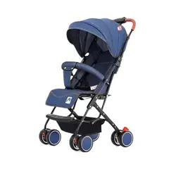 KIDSHOP - Coche Liviano Tipo Maleta Toldillo M8078 Azul