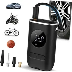GENERICO - Compresor Portátil Recargable Carro Moto Balón
