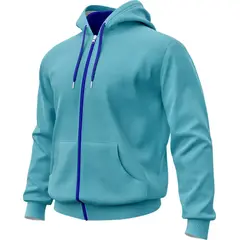SEVEN ONE - Hoodie Buzo con cremallera Algodon Perchado 280Gr - Hombre