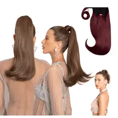 MY DOLL HAIR - Ponytail Paris 18 pulgadas - Borgoña