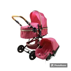 BEBESUNITA - Coche Moisés Con Porta Bebé Cuna Paseador Para Bebé