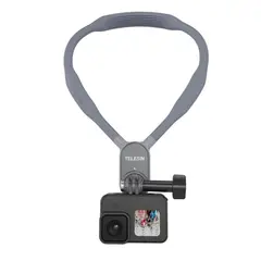 GENERICO - Collar de silicona con quick release para cámaras Gopro e Insta360 Gris