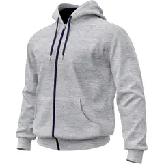 SEVEN ONE - Hoodie Buzo con cremallera Algodon Perchado 280Gr - Hombre