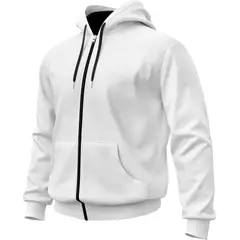 SEVEN ONE - Hoodie Buzo con cremallera Algodon Perchado 280Gr - Hombre