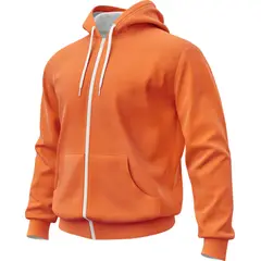 SEVEN ONE - Hoodie Buzo con cremallera Algodon Perchado 280Gr - Hombre