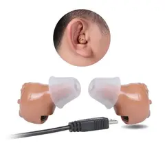 GENERICO - 2 Super Mini Audifonos Amplificadores De Sonido Recargable Sordera