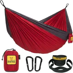 GEF - Hamaca Portatil Ultraliviana Doble Correas Extra Largas