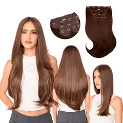 MY DOLL HAIR - Extensión de cabello Cosmopolitan 22 pulgadas - Castaño Claro