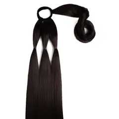 MY DOLL HAIR - Ponytail Trenza Braid It XL 34 pulgadas - Castaño Oscuro