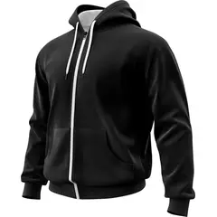 SEVEN ONE - Hoodie Buzo con cremallera Algodon Perchado 280Gr - Hombre