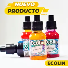 FRANCO ARTE - Set X 6 Acuarela Líquida, Ecolín X 30 Ml, Colores Surtidos Franco Arte.