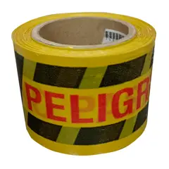 GENERICO - Cinta De Señalización Peligro Rollo X 100 Metros