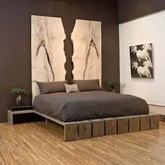 22 GRADOS DECORACION - Cama Marg en Roble para colchon 160x190mt
