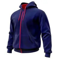 SEVEN ONE - Hoodie Buzo con cremallera Algodon Perchado 280Gr - Dama