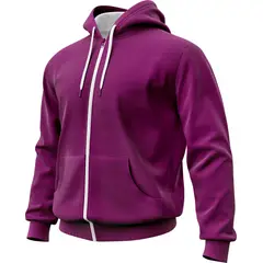 SEVEN ONE - Hoodie Buzo con cremallera Algodon Perchado 280Gr - Dama