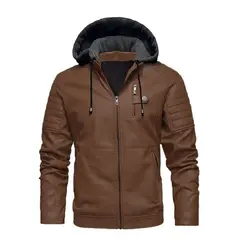 THE CLOTHING COMPANY - Chaqueta Hombre Cuero Sintético Smooth-Negro