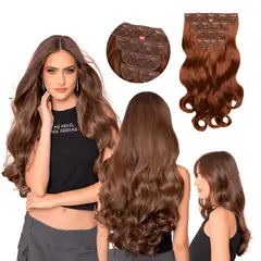 MY DOLL HAIR - Extensión de cabello Mimosa 20 pulgadas - Cobrizo Caoba