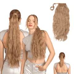 MY DOLL HAIR - Ponytail Ondulada Shak 26 pulgadas - Rubio Vainilla
