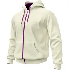 SEVEN ONE - Hoodie Buzo con cremallera Algodon Perchado 280Gr - Dama