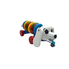MAFEGO - Perro De Ensarte Y Arrastre Juguete De Madera
