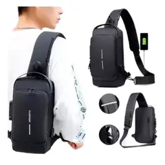 SHEBA - Morral Antirobo- Maleta Fashion Cruzado USB