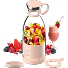 GENERICO - Mini Batidora Portátil Para Exprimir Botellas Con Fruta 400 ml