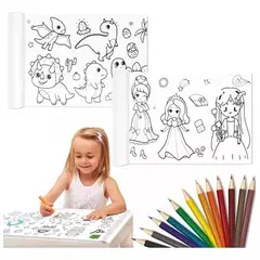 GENERICO - Rollo de papel para colorear WS-8