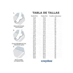 CROYDON - Guayos Sintética Ticzo Blanco-Gris para Hombre