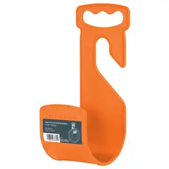 TRUPER - Soporte Gancho Plástico Para Manguera Jardín Naranja