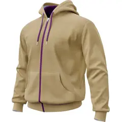 SEVEN ONE - Hoodie Buzo con cremallera Algodon Perchado 280Gr - Dama