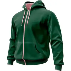 SEVEN ONE - Hoodie Buzo con cremallera Algodon Perchado 280Gr - Dama