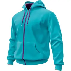 SEVEN ONE - Hoodie Buzo con cremallera Algodon Perchado 280Gr - Dama