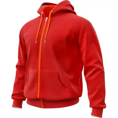 SEVEN ONE - Hoodie Buzo con cremallera Algodon Perchado 280Gr - Dama