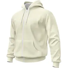SEVEN ONE - Hoodie Buzo con cremallera Algodon Perchado 280Gr - Dama