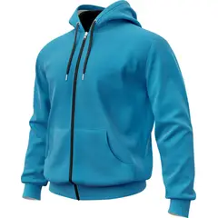 SEVEN ONE - Hoodie Buzo con cremallera Algodon Perchado 280Gr - Dama
