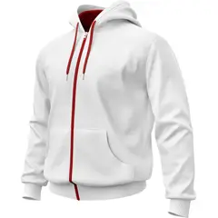 SEVEN ONE - Hoodie Buzo con cremallera Algodon Perchado 280Gr - Dama