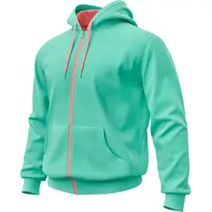 SEVEN ONE - Hoodie Buzo con cremallera Algodon Perchado 280Gr - Dama