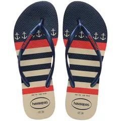 HAVAIANAS - Chanclas Sandalias Slim Nautical Mujer Azul